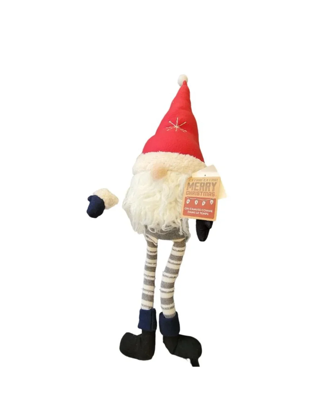 Christmas Gnome Decoration Extra! Extra! Shelf sitting Soft Plush vl1005